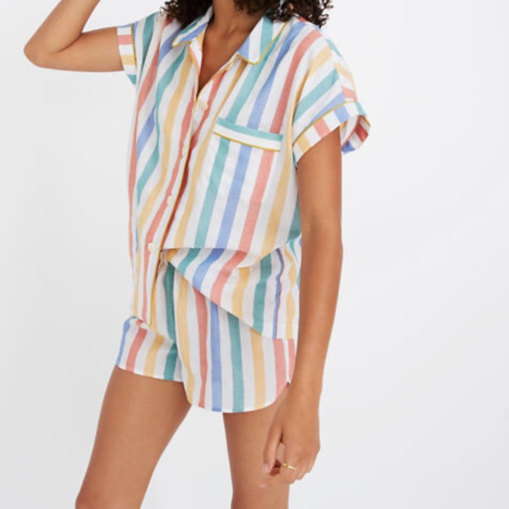 Madewell PJ Shirt in Stripe